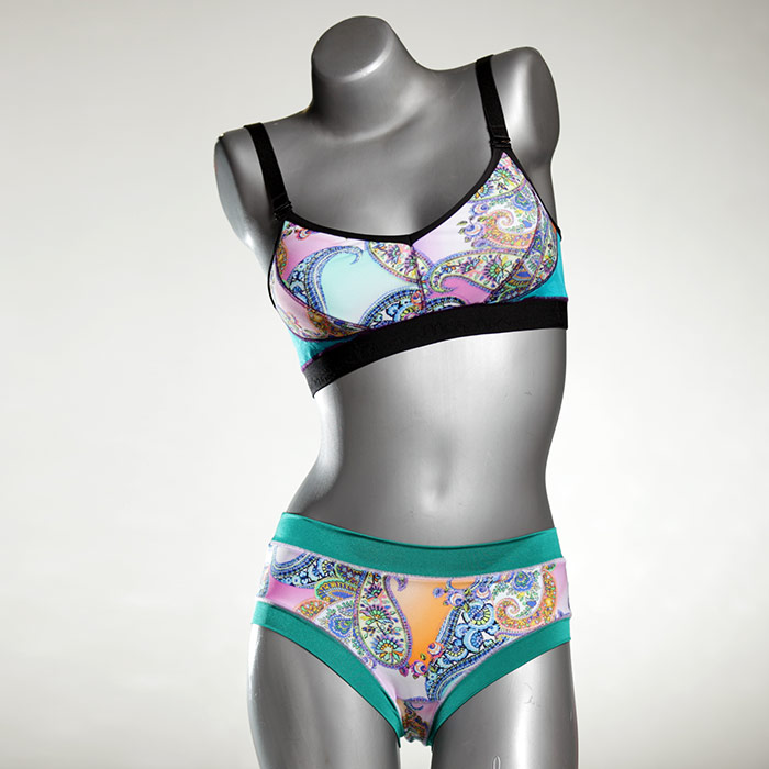 bunte bequeme nachhaltige farbige Bikini Set, sportliche Bademode für Damen thumbnail