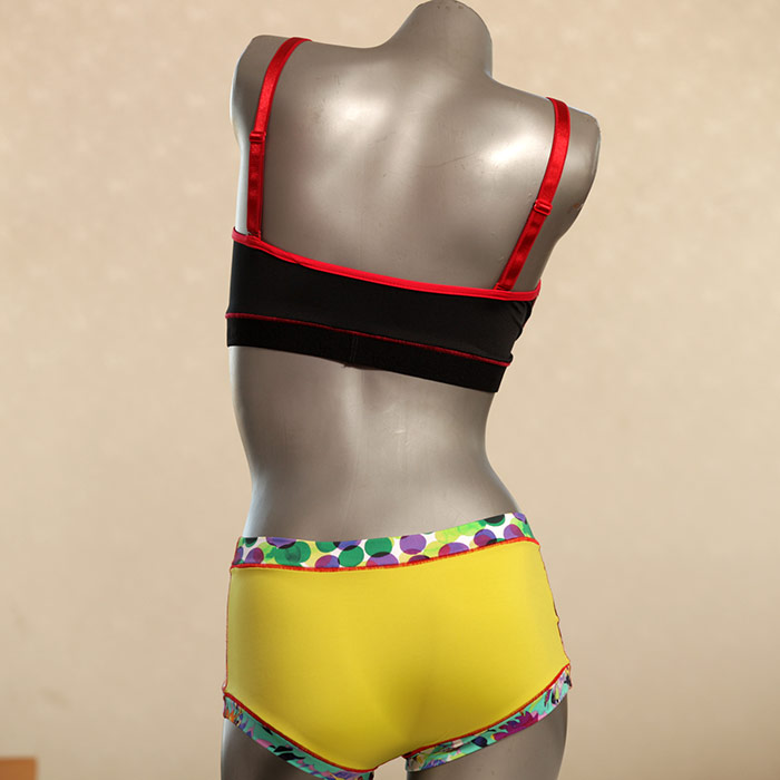handgemachte günstige gemusterte bunte Bikini Set, sportliche Bademode für Damen thumbnail