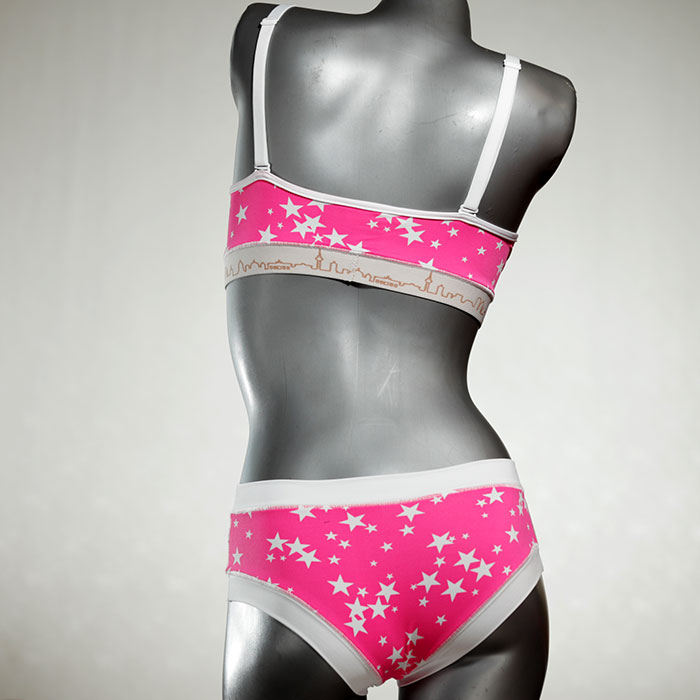 bunte handgemachte gemusterte bequeme Bikini Set, sportliche Bademode für Damen thumbnail