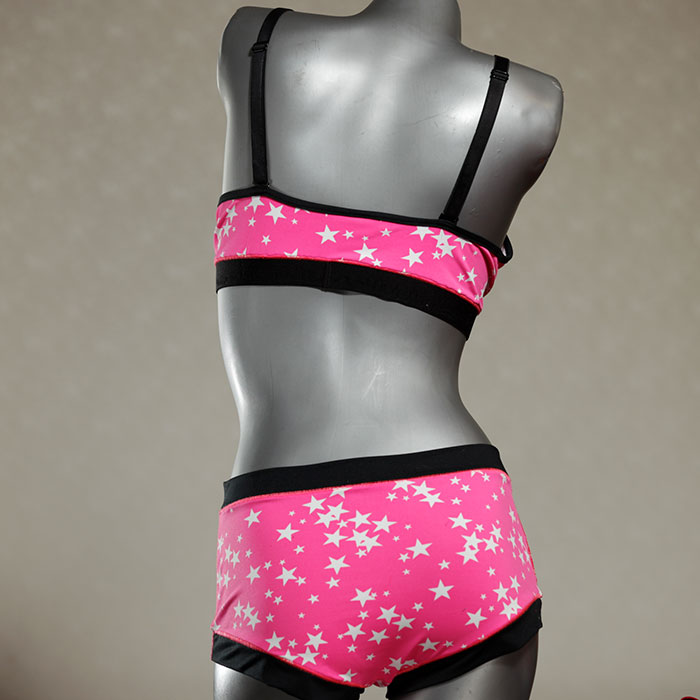 handgemachte sexy nachhaltige farbige Bikini Set, sportliche Bademode für Damen thumbnail