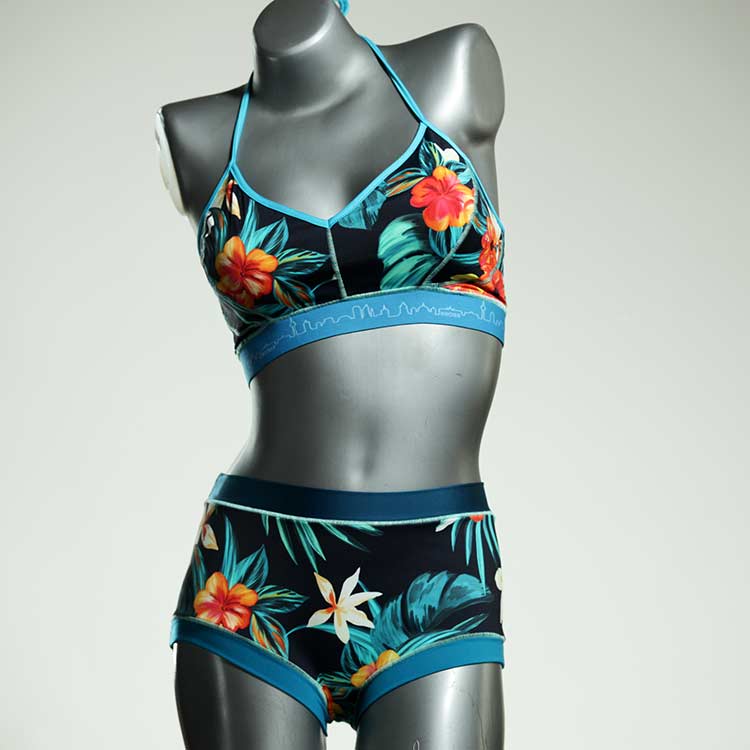 süße günstige farbige handgemachte Bikini Set, sportliche Bademode für Damen