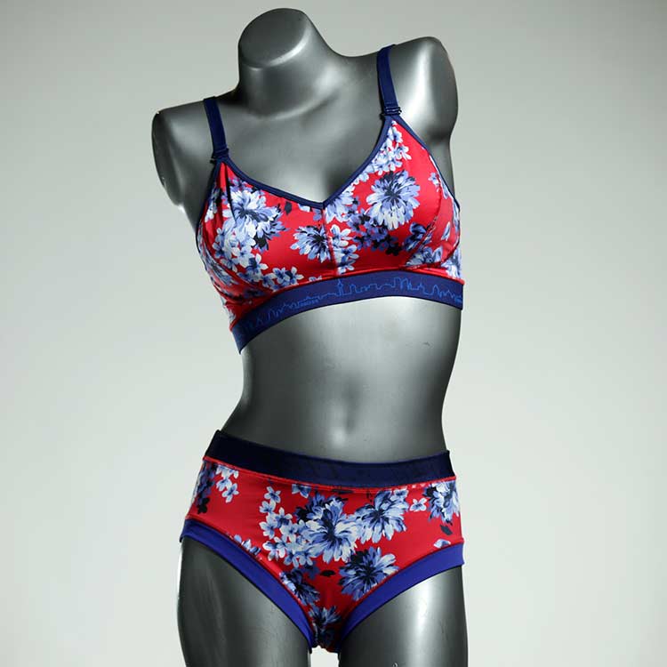 farbige attraktive nachhaltige bunte Bikini Set, sportliche Bademode für Damen