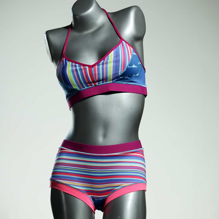 ökologische farbige günstige attraktive Bikini Set, sportliche Bademode für Damen thumbnail