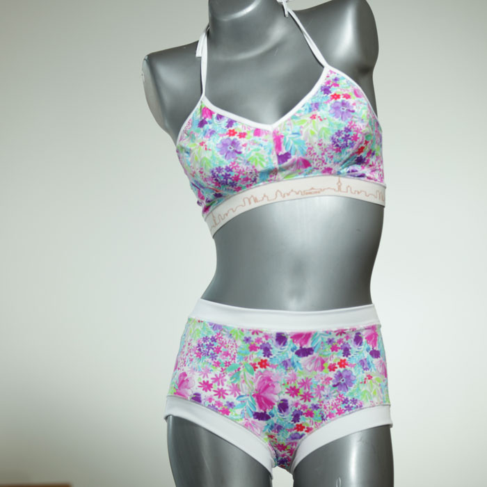 schöne attraktive ökologische bunte Bikini Set, sportliche Bademode für Damen thumbnail