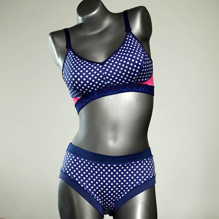 handgemachte bunte sexy nachhaltige Bikini Set, sportliche Bademode für Damen thumbnail