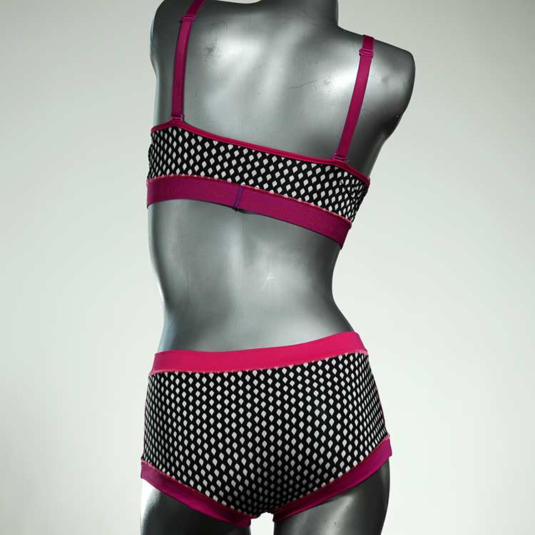 handgemachte farbige gemusterte günstige Bikini Set, sportliche Bademode für Damen