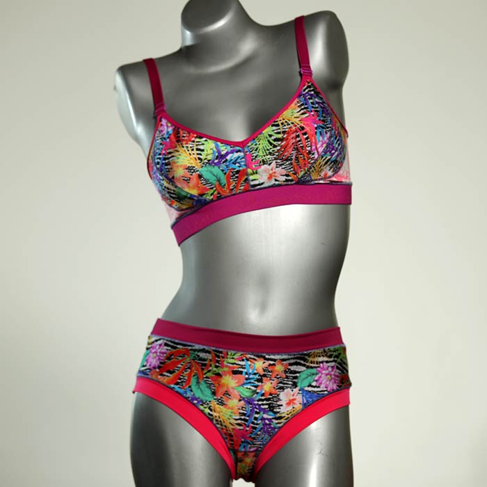 bunte nachhaltige attraktive farbige Bikini Set, sportliche Bademode für Damen thumbnail