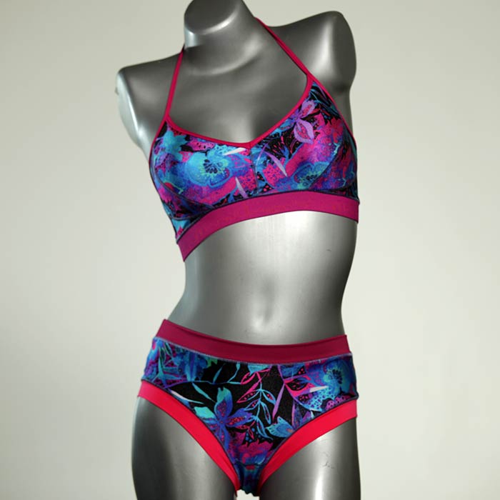 farbige günstige sexy ökologische Bikini Set, sportliche Bademode für Damen thumbnail