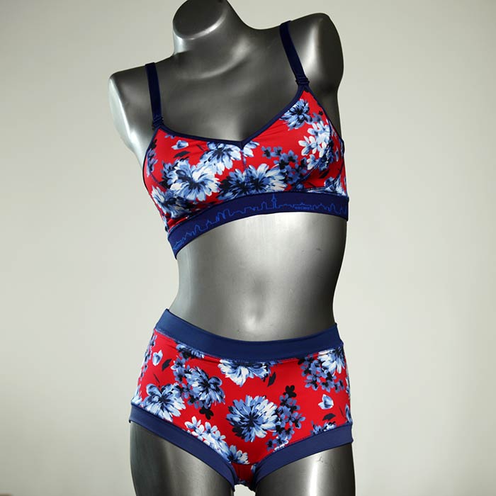 attraktive bequeme gemusterte bunte Bikini Set, sportliche Bademode für Damen thumbnail