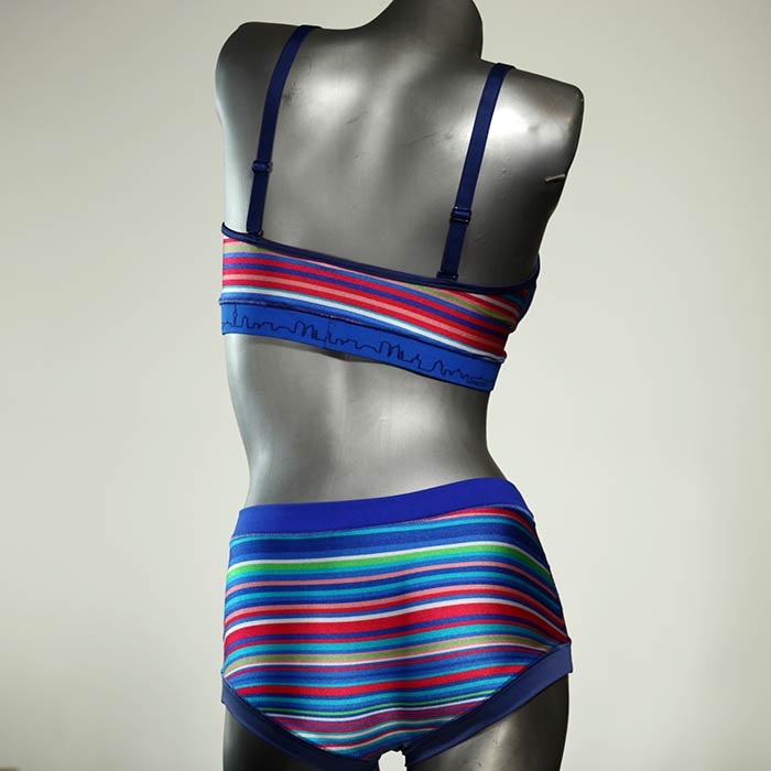 gemusterte farbige attraktive handgemachte Bikini Set, sportliche Bademode für Damen thumbnail