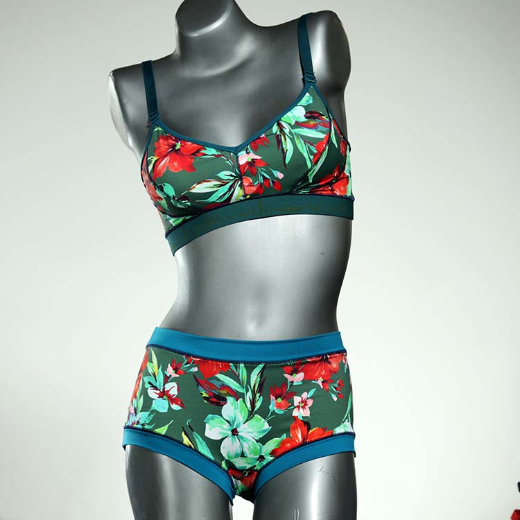 bunte handgemachte ökologische schöne Bikini Set, sportliche Bademode für Damen thumbnail