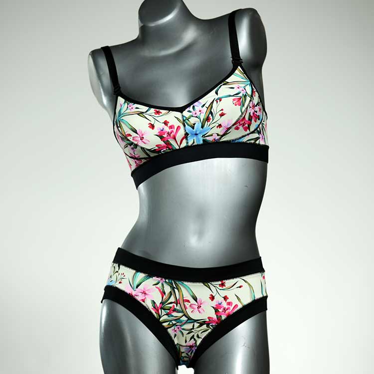 attraktive farbige handgemachte gemusterte Bikini Set, sportliche Bademode für Damen thumbnail