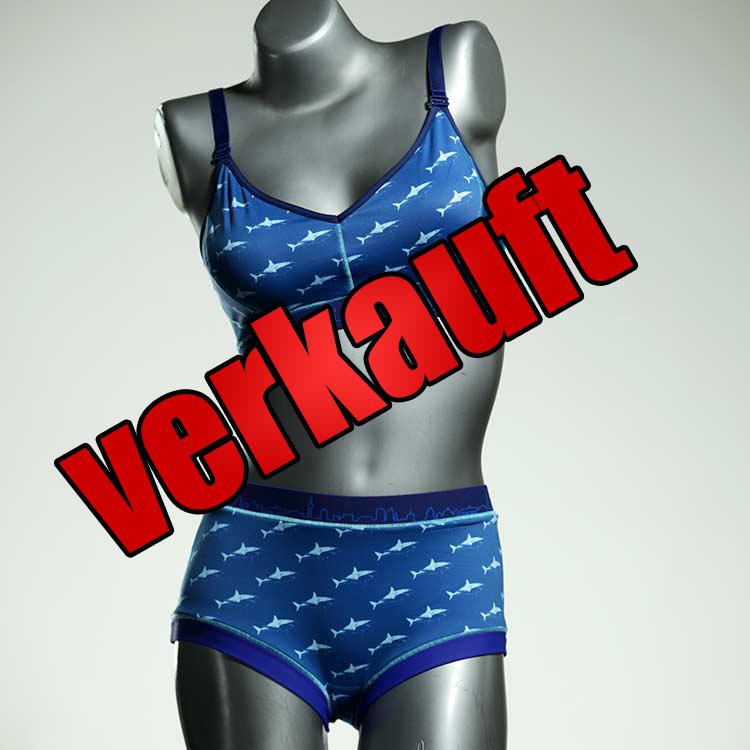 preiswerte nachhaltige gemusterte bunte Bikini Set, sportliche Bademode für Damen