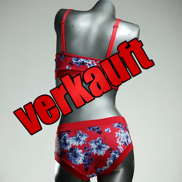 handgemachte farbige gemusterte attraktive Bikini Set, sportliche Bademode für Damen