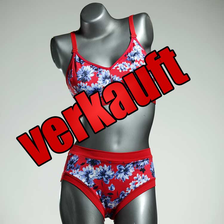 handgemachte farbige gemusterte attraktive Bikini Set, sportliche Bademode für Damen