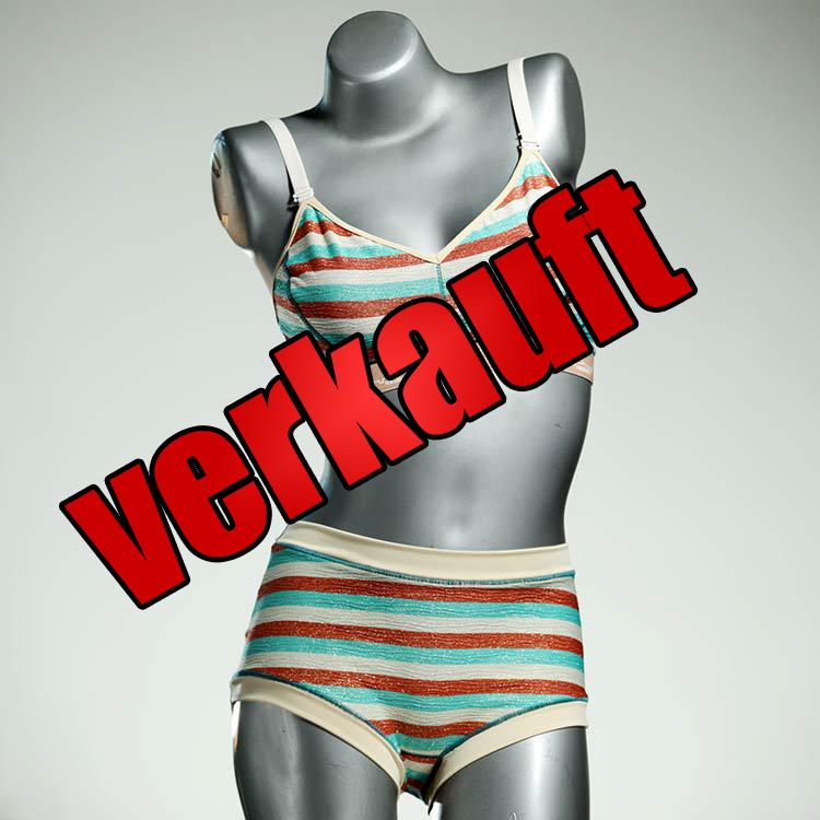 gemusterte günstige farbige sexy Bikini Set, sportliche Bademode für Damen