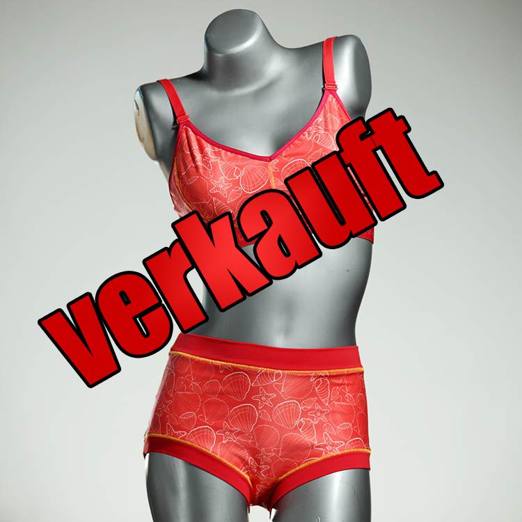 gemusterte süße farbige handgemachte Bikini Set, sportliche Bademode für Damen