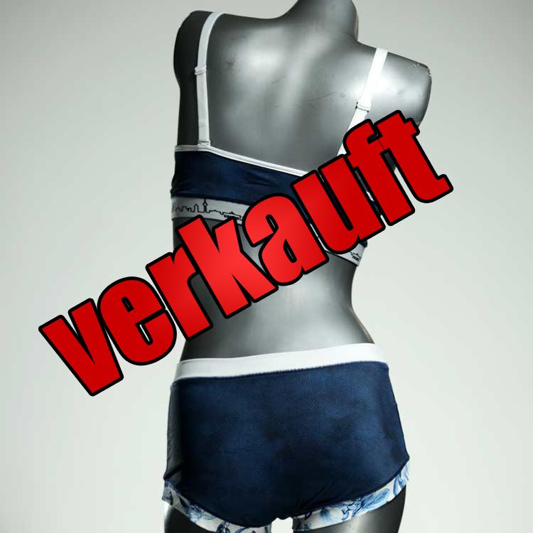 süße ökologische handgemachte gemusterte Bikini Set, sportliche Bademode für Damen