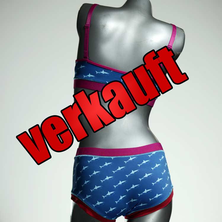 ökologische schöne nachhaltige handgemachte Bikini Set, sportliche Bademode für Damen