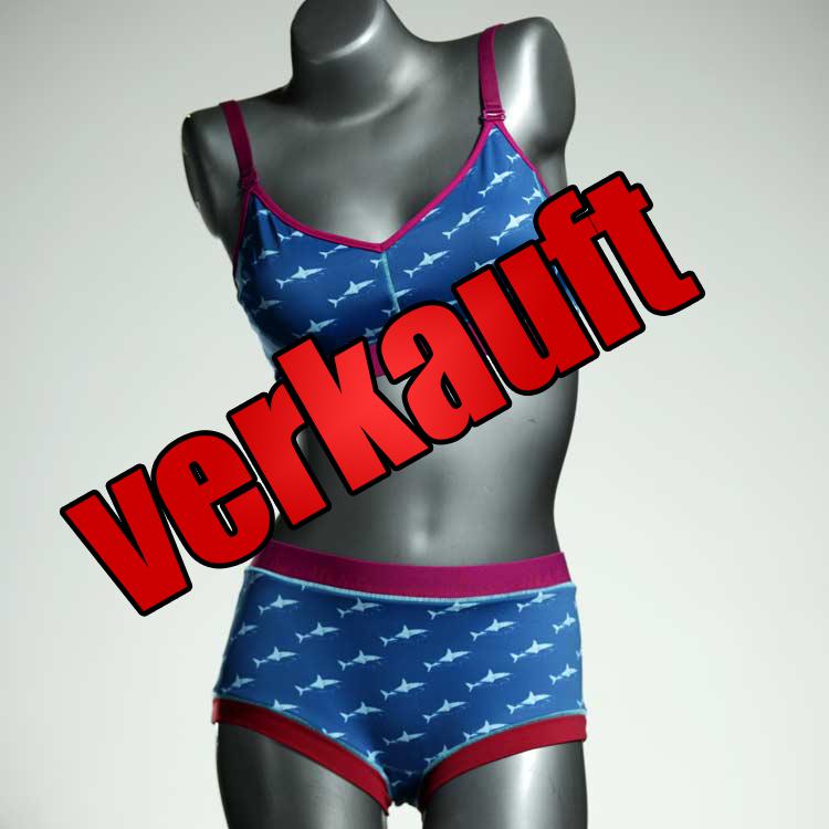 ökologische schöne nachhaltige handgemachte Bikini Set, sportliche Bademode für Damen