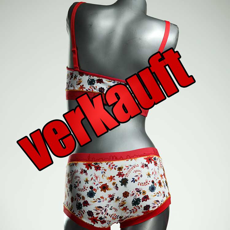 ökologische gemusterte farbige bequeme Bikini Set, sportliche Bademode für Damen