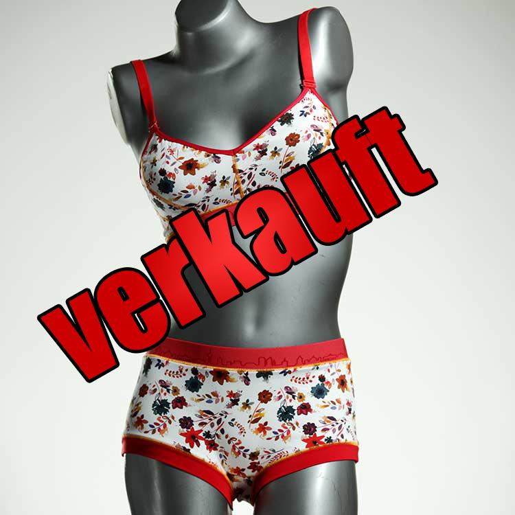 ökologische gemusterte farbige bequeme Bikini Set, sportliche Bademode für Damen