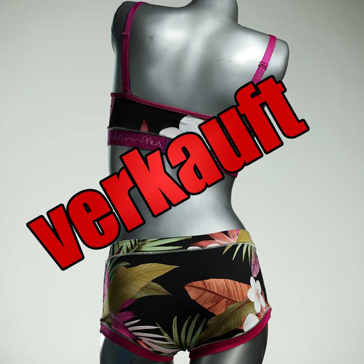 nachhaltige günstige gemusterte schöne Bikini Set, sportliche Bademode für Damen