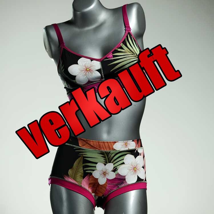 nachhaltige günstige gemusterte schöne Bikini Set, sportliche Bademode für Damen