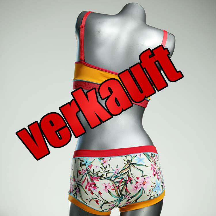 günstige farbige handgemachte ökologische Bikini Set, sportliche Bademode für Damen