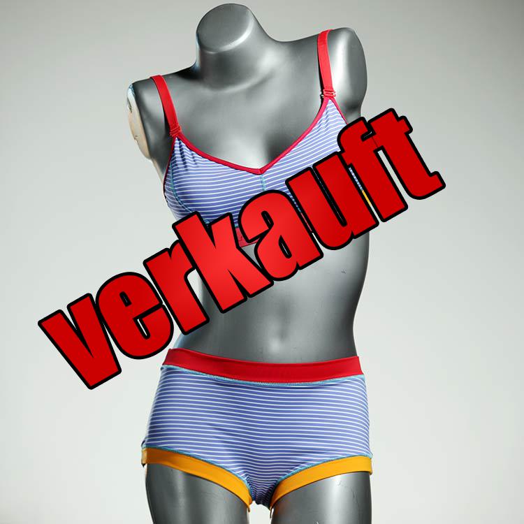 günstige farbige handgemachte ökologische Bikini Set, sportliche Bademode für Damen