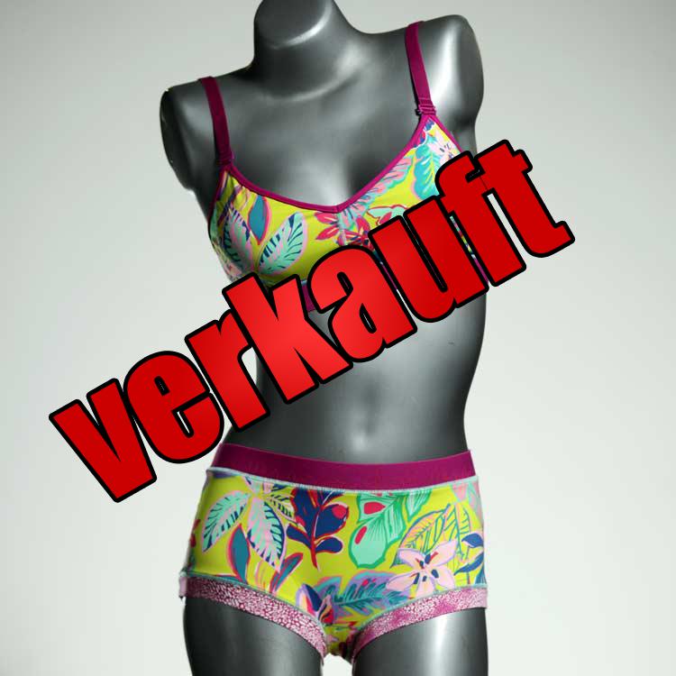 attraktive handgemachte schöne ökologische Bikini Set, sportliche Bademode für Damen