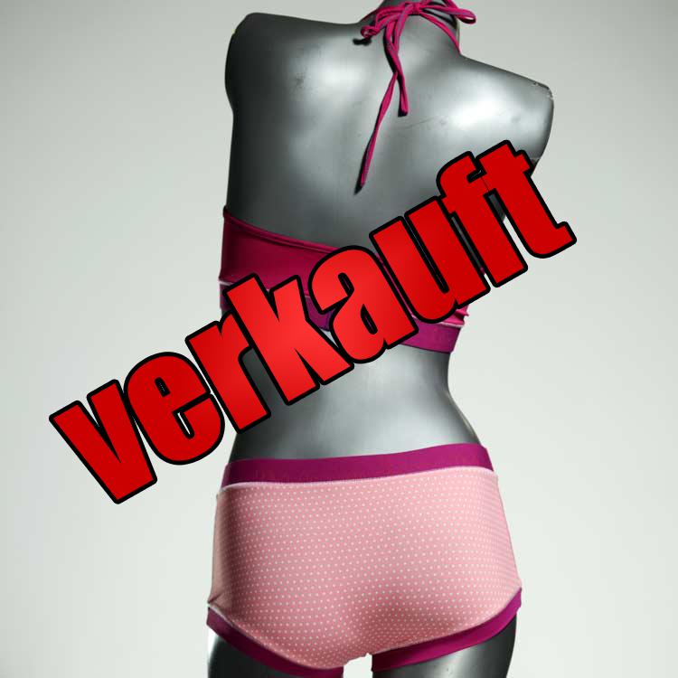 handgemachte bunte nachhaltige ökologische Bikini Set, sportliche Bademode für Damen