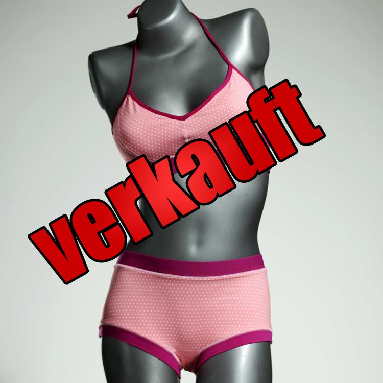handgemachte bunte nachhaltige ökologische Bikini Set, sportliche Bademode für Damen