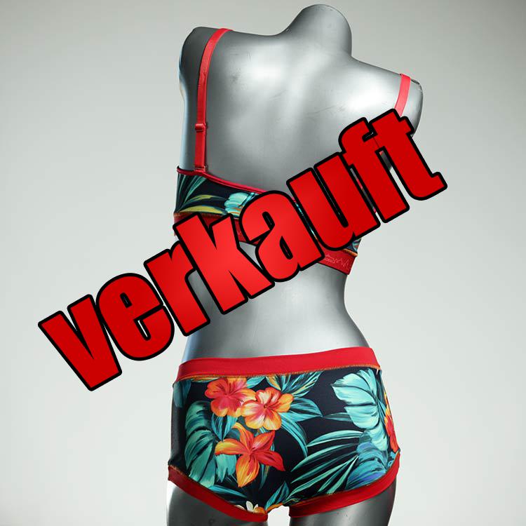 gemusterte günstige nachhaltige sexy Bikini Set, sportliche Bademode für Damen