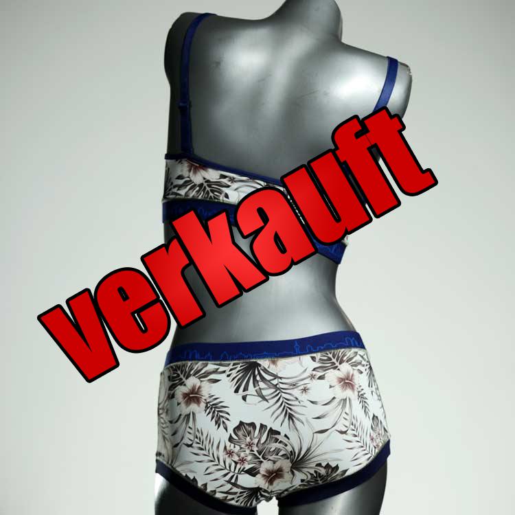 gemusterte schöne günstige handgemachte Bikini Set, sportliche Bademode für Damen