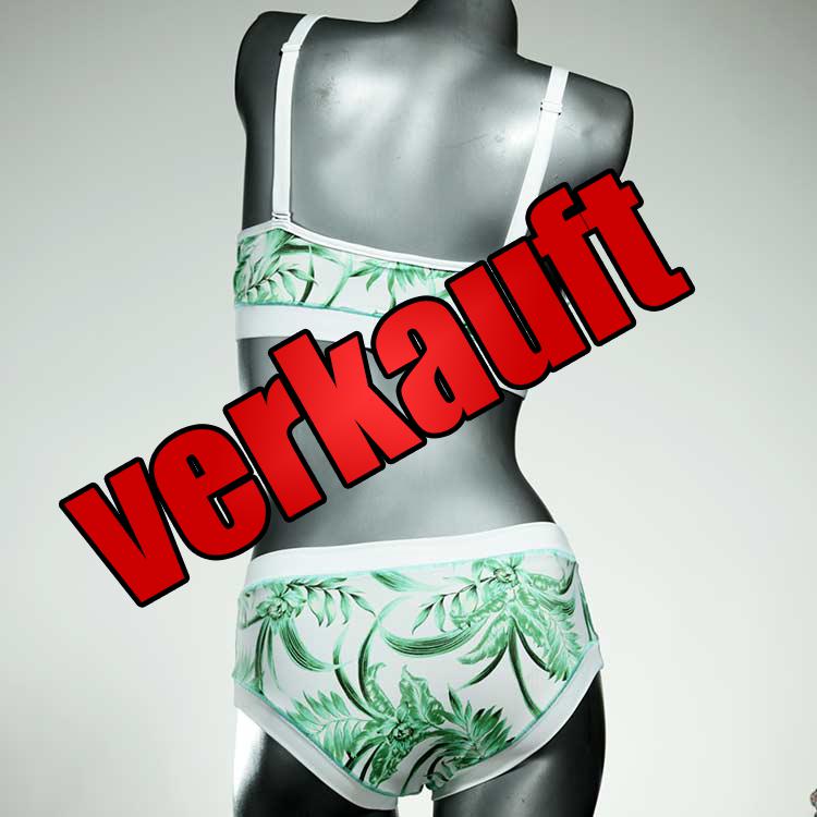 preiswerte bequeme gemusterte ökologische Bikini Set, sportliche Bademode für Damen