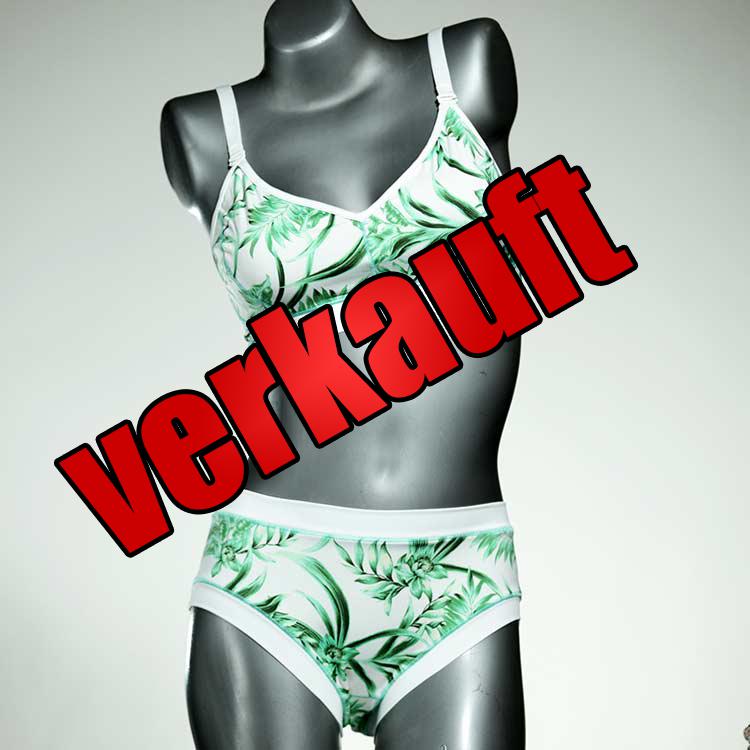 preiswerte bequeme gemusterte ökologische Bikini Set, sportliche Bademode für Damen
