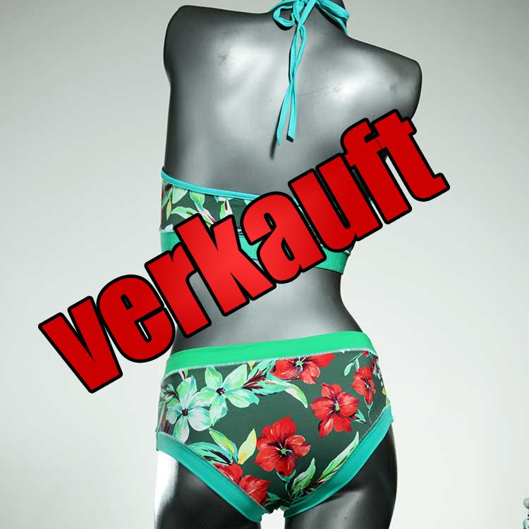 günstige ökologische attraktive gemusterte Bikini Set, sportliche Bademode für Damen