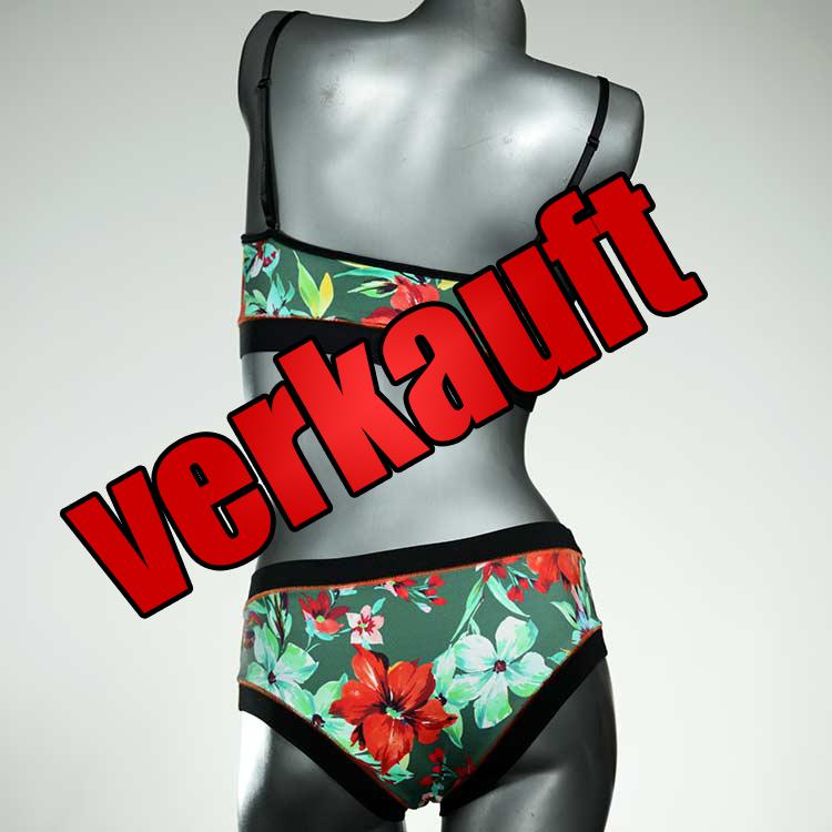 handgemachte ökologische gemusterte sexy Bikini Set, sportliche Bademode für Damen