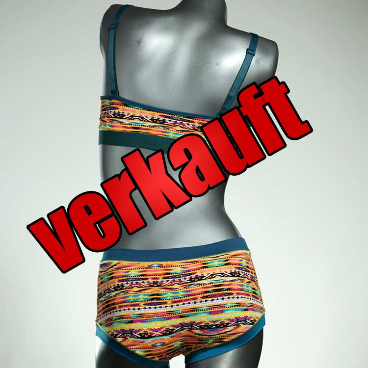 bunte sexy handgemachte nachhaltige Bikini Set, sportliche Bademode für Damen