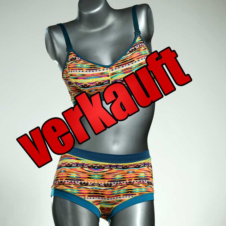 bunte sexy handgemachte nachhaltige Bikini Set, sportliche Bademode für Damen