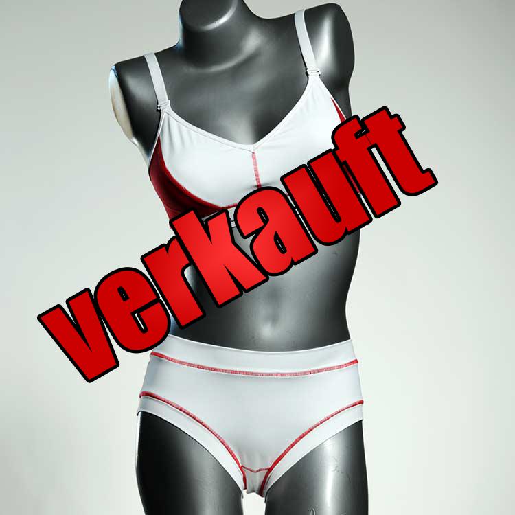 gemusterte nachhaltige handgemachte süße Bikini Set, sportliche Bademode für Damen