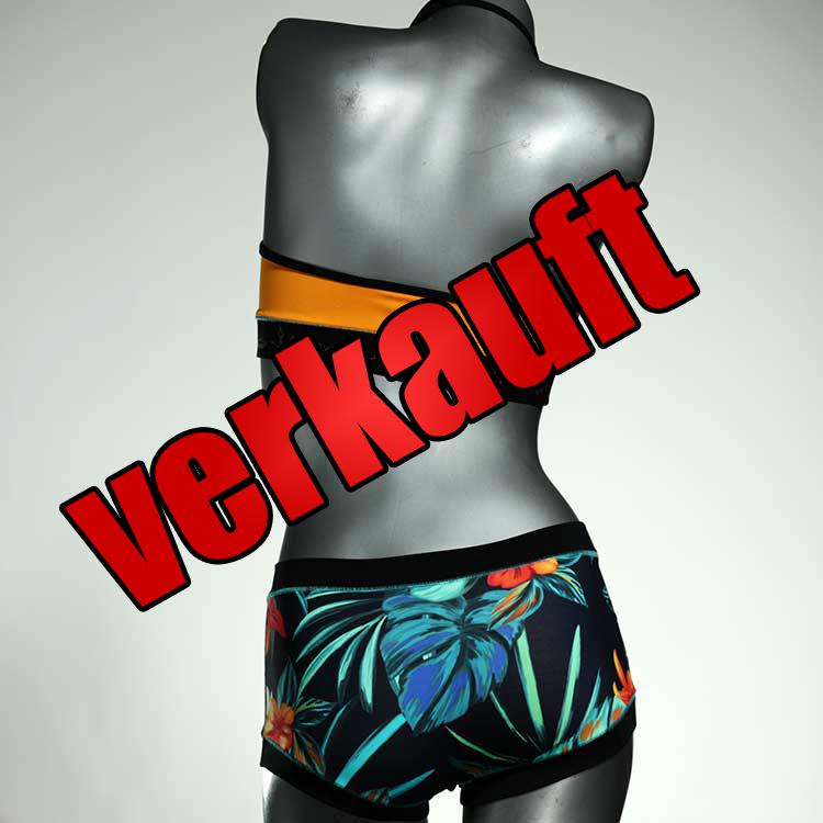 gemusterte bequeme sexy ökologische Bikini Set, sportliche Bademode für Damen