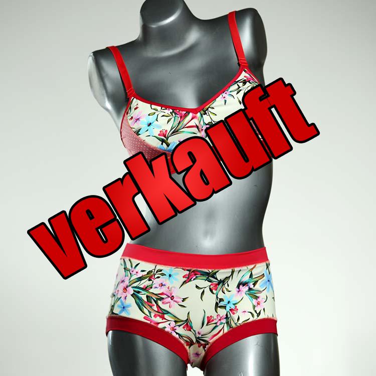 gemusterte farbige handgemachte bequeme Bikini Set, sportliche Bademode für Damen