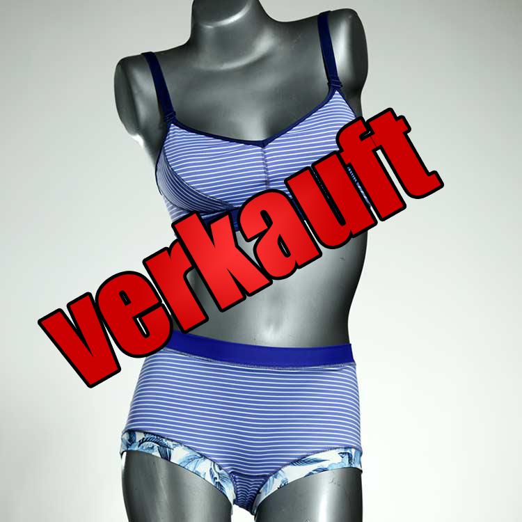 bunte ökologische schöne gemusterte Bikini Set, sportliche Bademode für Damen