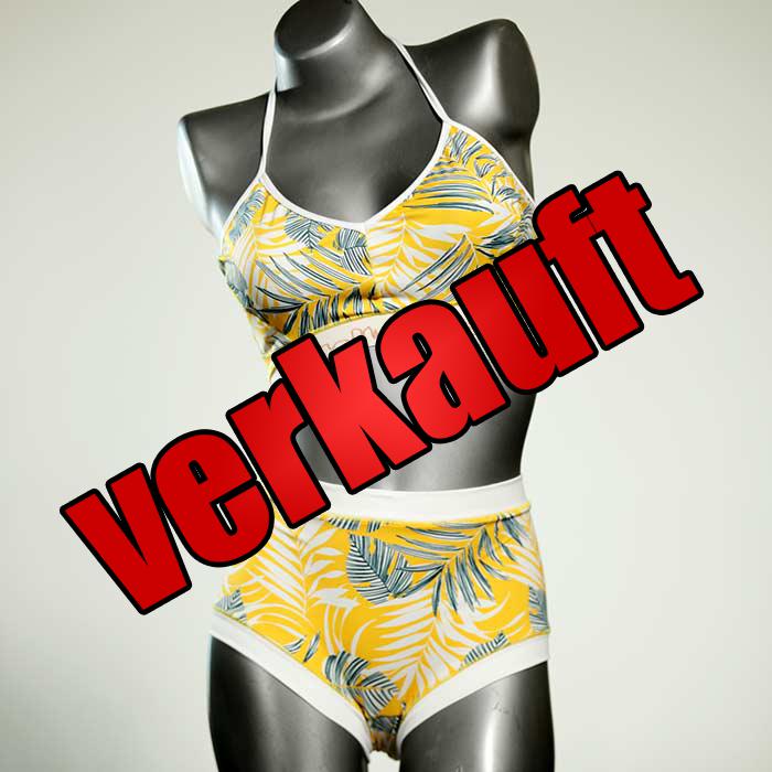 günstige ökologische bunte nachhaltige Bikini Set, sportliche Bademode für Damen