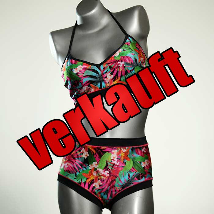 farbige günstige ökologische süße Bikini Set, sportliche Bademode für Damen