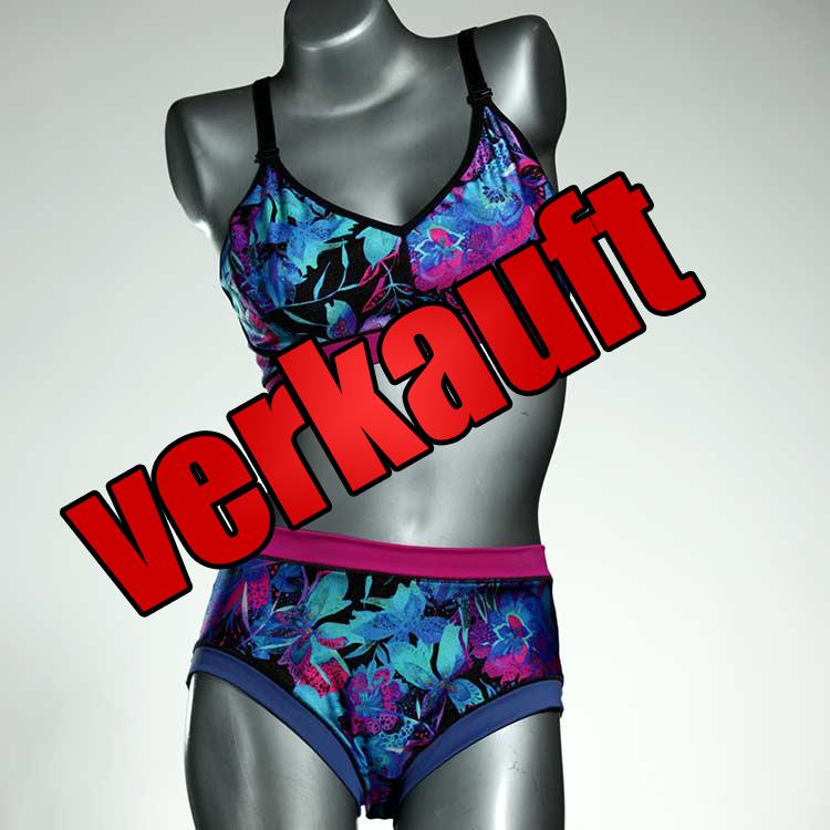 nachhaltige günstige schöne handgemachte Bikini Set, sportliche Bademode für Damen
