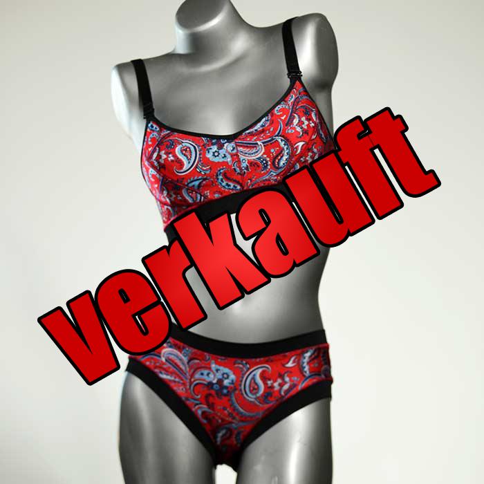 günstige attraktive ökologische gemusterte Bikini Set, sportliche Bademode für Damen