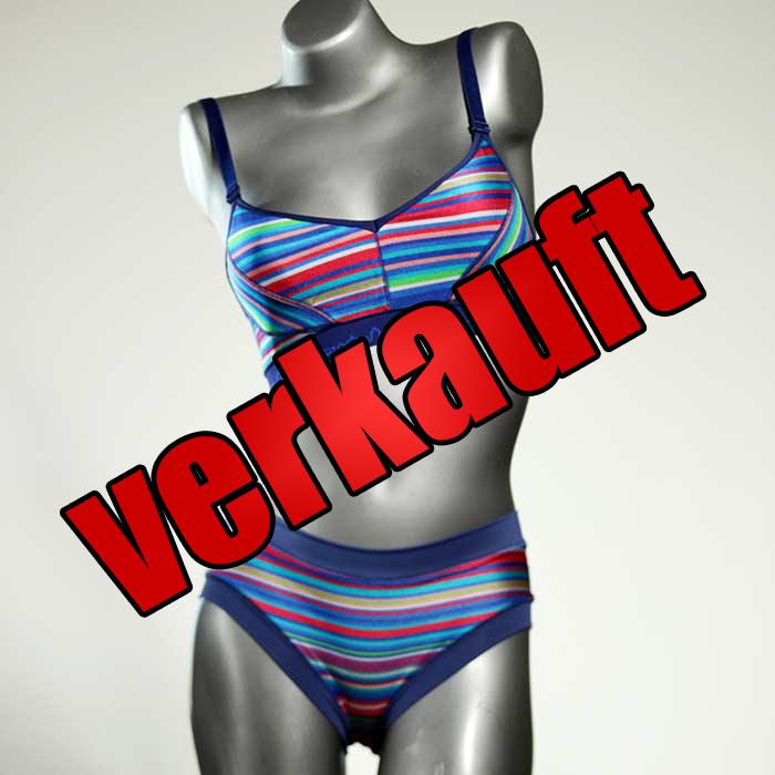 attraktive ökologische bunte farbige Bikini Set, sportliche Bademode für Damen